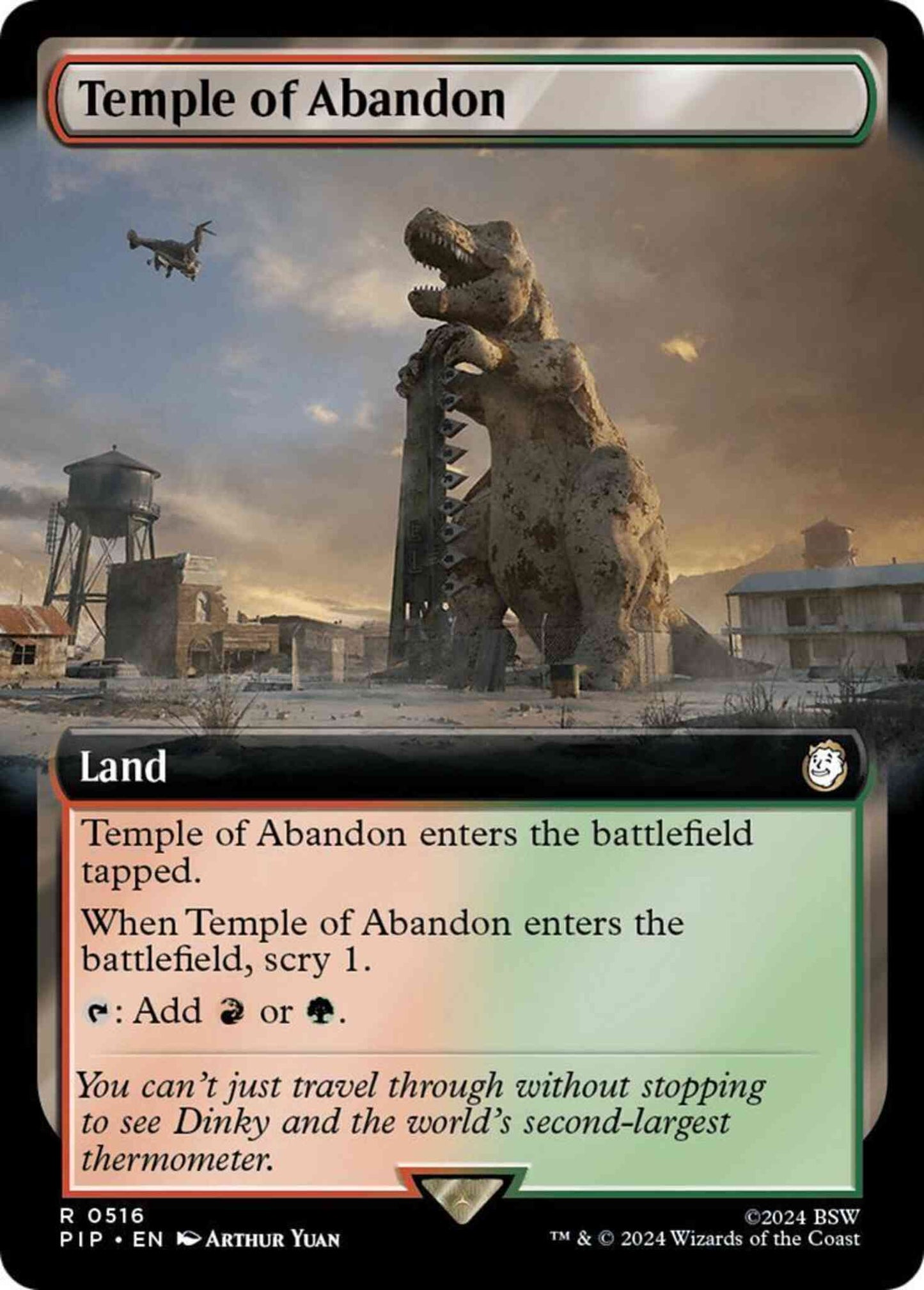 Temple of Abandon [516] [Extended Art] [Fallout] [Non-Foil]