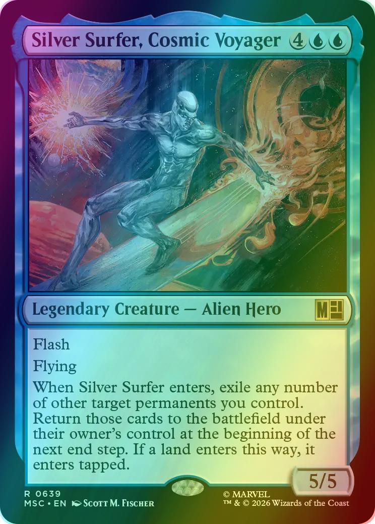Silver Surfer, Cosmic Voyager [639] [Jumpstart] [Marvel Super Heroes: Commander] [Foil]