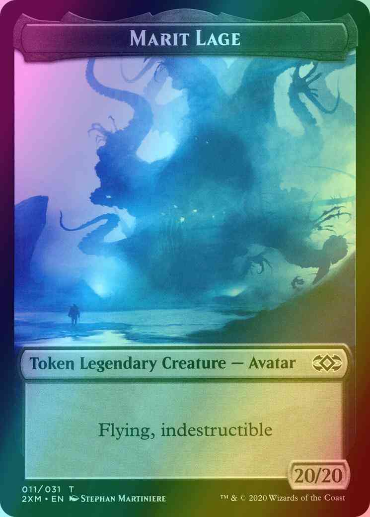 Marit Lage Token (11) // Saproling Token (17) [Double Masters Tokens] [Foil]