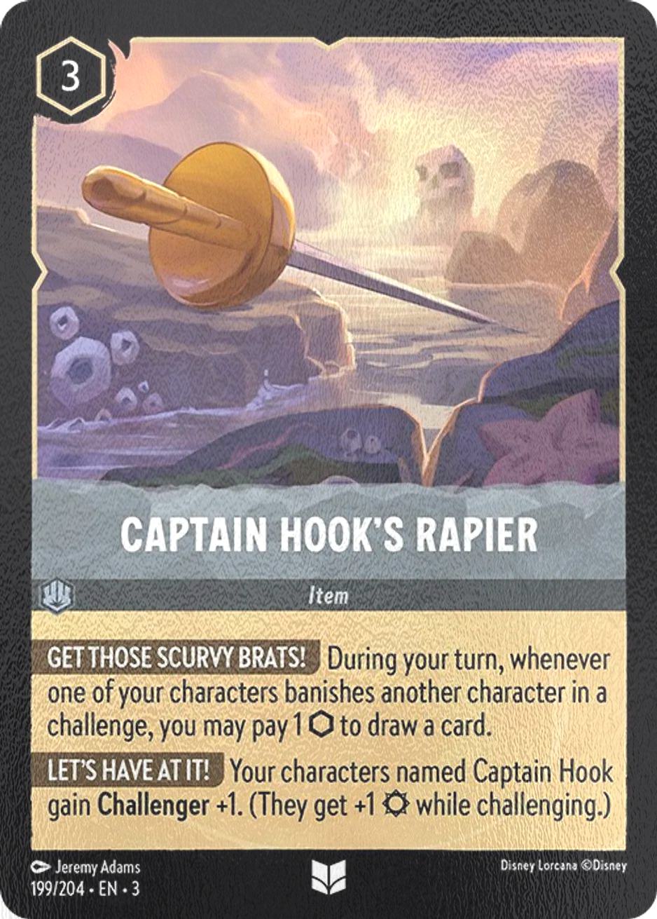 Captain Hook's Rapier - 199/204 [Into the Inklands] [Cold Foil]