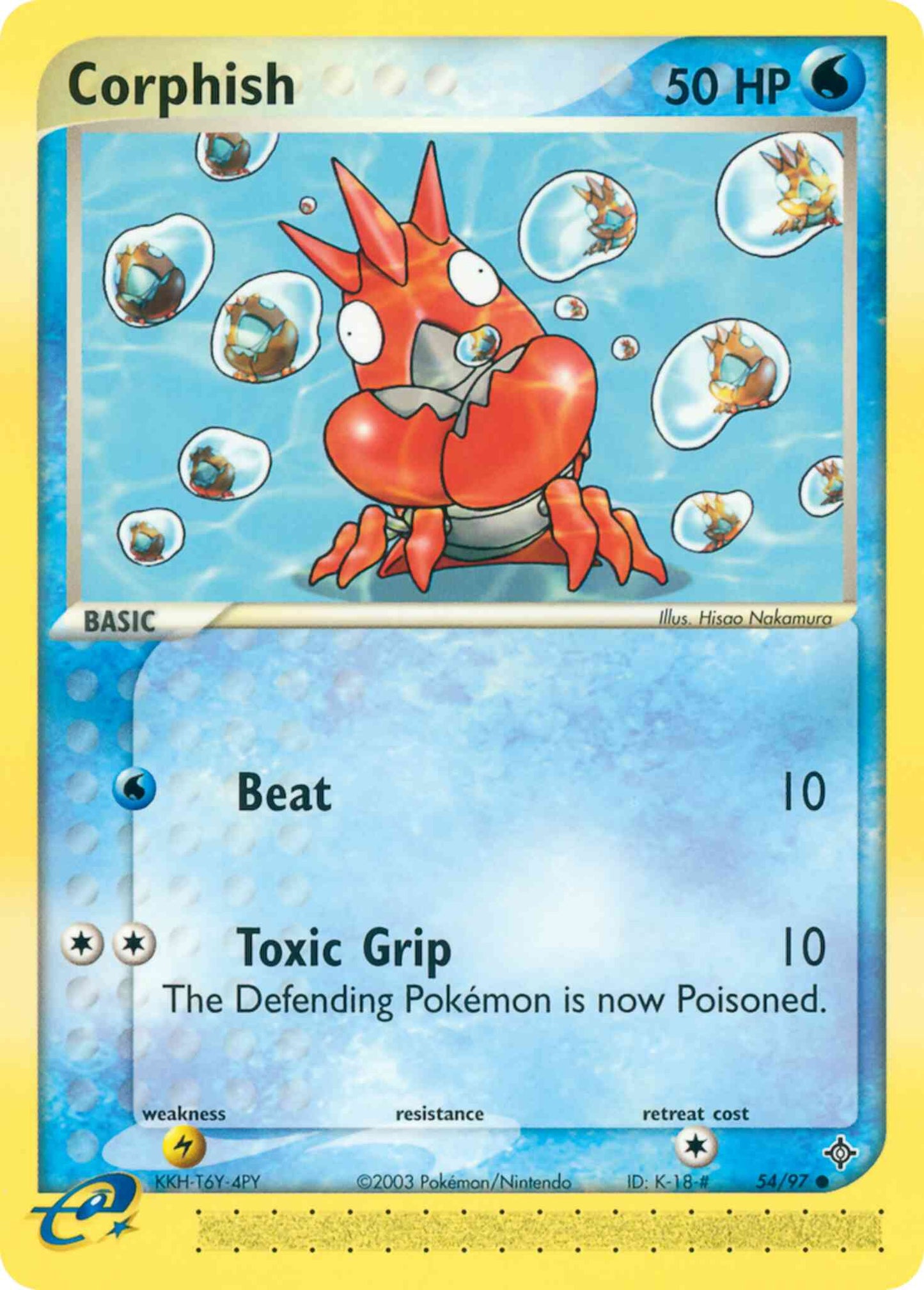 Corphish - 54/97 - Common [ex3-54] [Reverse Holo]