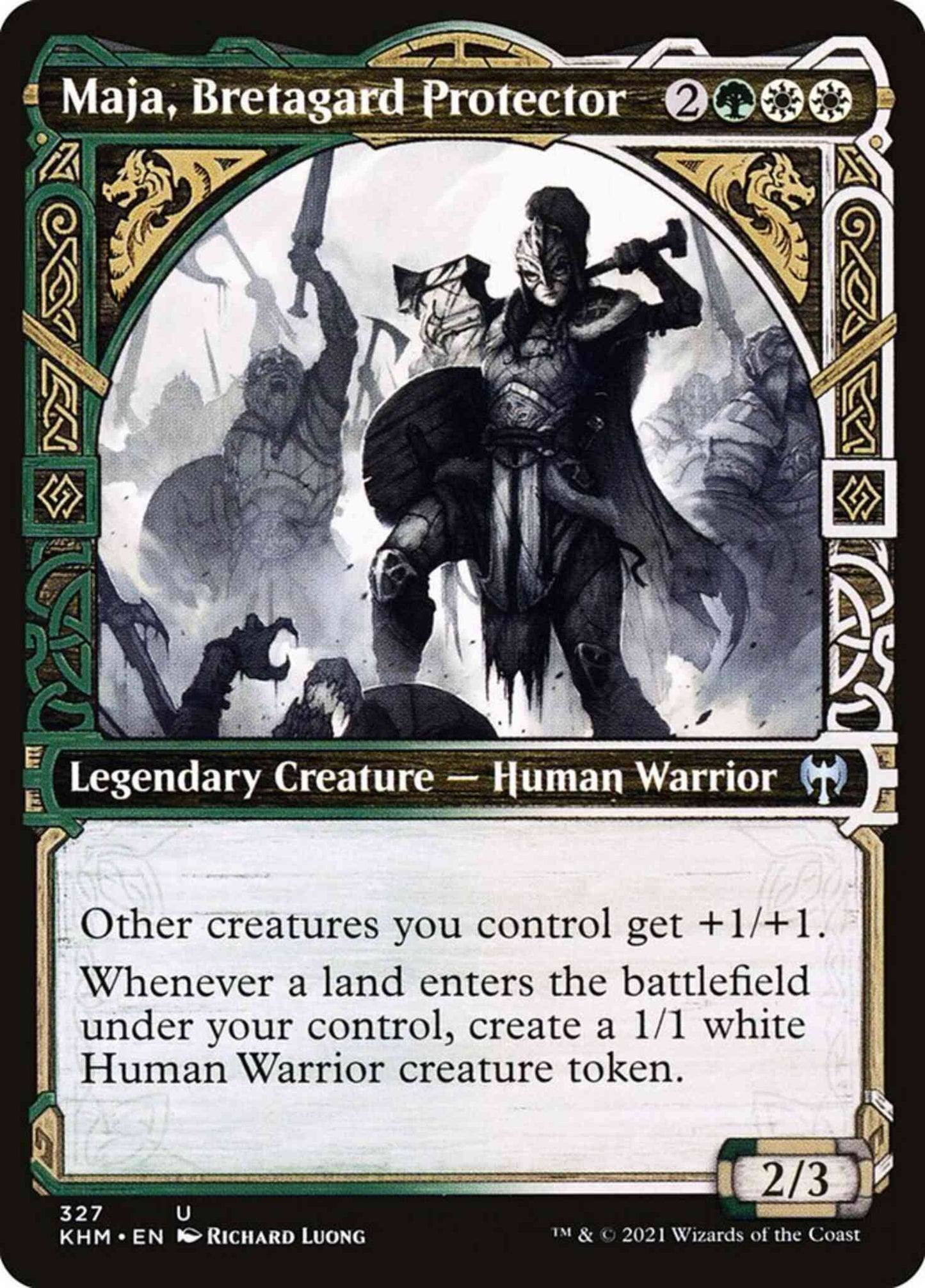 Maja, Bretagard Protector [327] [Showcase] [Kaldheim] [Non-Foil]