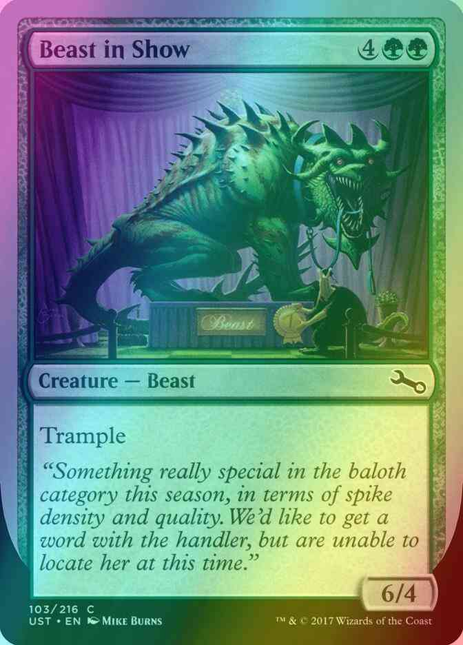 Beast in Show [103c] [c] [Unstable] [Foil]