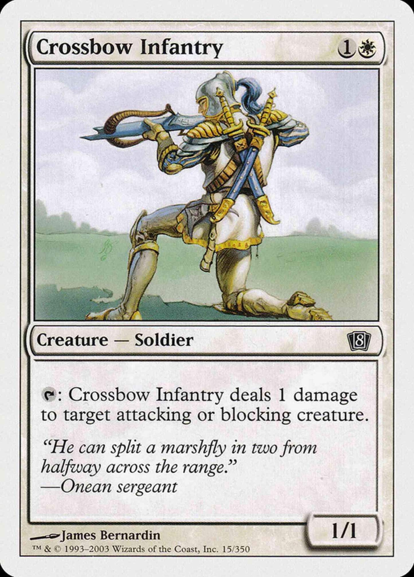 Crossbow Infantry [15] [Eighth Edition] [Non-Foil]