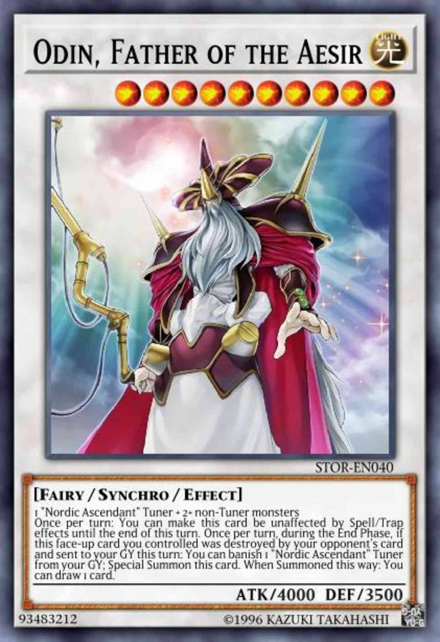 Odin, Father of the Aesir - SP14-EN050 - Starfoil Rare - 1st Edition