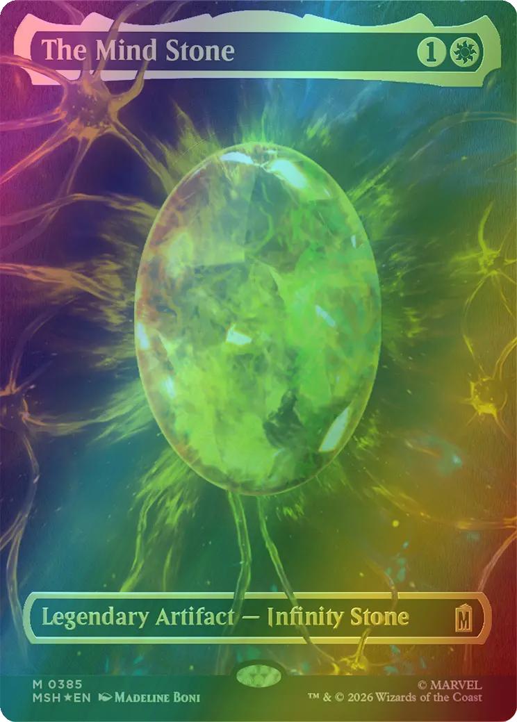 The Mind Stone [385] [Borderless] [Textless] [Headliner] [Marvel Super Heroes] [Cosmic Foil]
