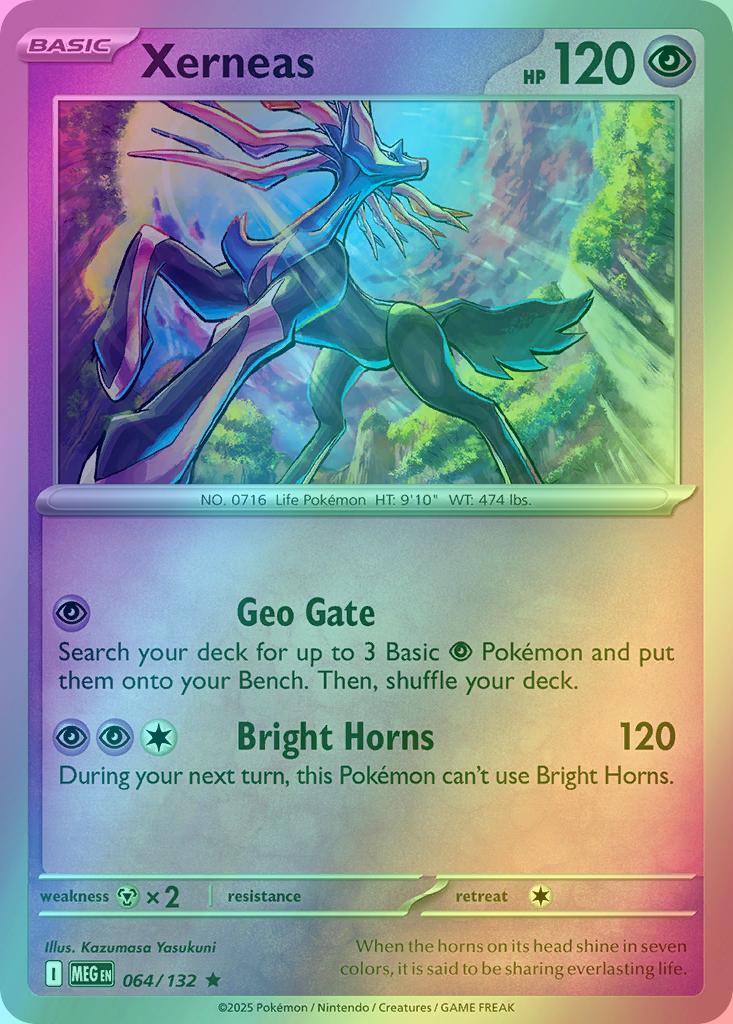Xerneas - 064/132 - Rare [me01-064] [Reverse Holo]