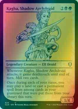 Kagha, Shadow Archdruid [426] [Rulebook Showcase] [Commander Legends: Battle for Baldur's Gate] [Foil]