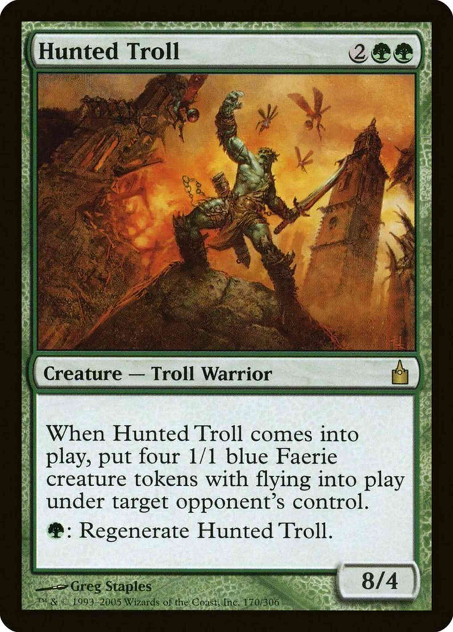 Hunted Troll [170] [Ravnica City Of Guilds] [Non-Foil]
