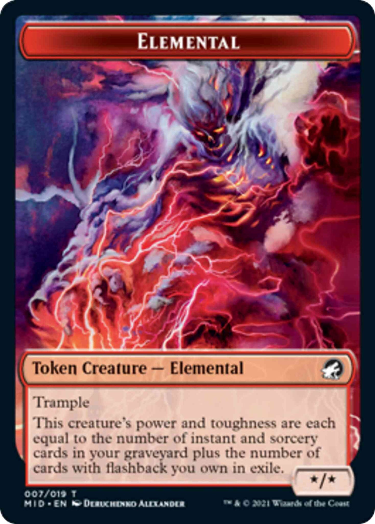 Elemental Token [07] [Innistrad: Midnight Hunt: Tokens] [Non-Foil]