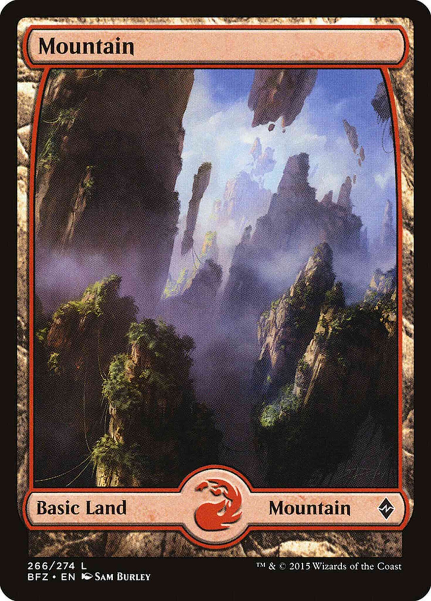 Mountain [266] [Full Art] [Battle for Zendikar] [Non-Foil]