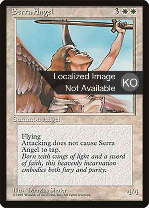 Serra Angel - Korean [50] [Fourth Edition Black Border: Korean] [Non-Foil]