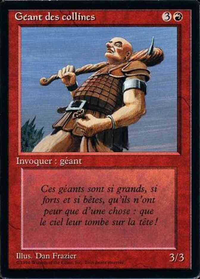 Hill Giant - French [158] [Foreign Black Border: French] [Non-Foil]