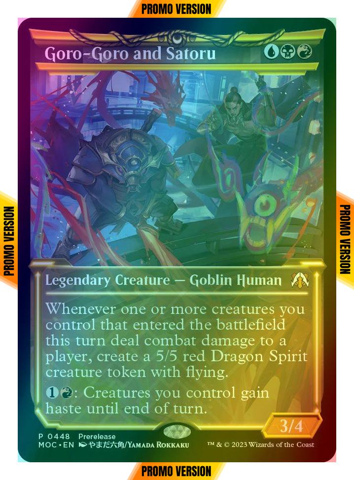 Goro-Goro and Satoru [448] [Planar Showcase] [Prerelease] [March of the Machine: Commander] [Foil]