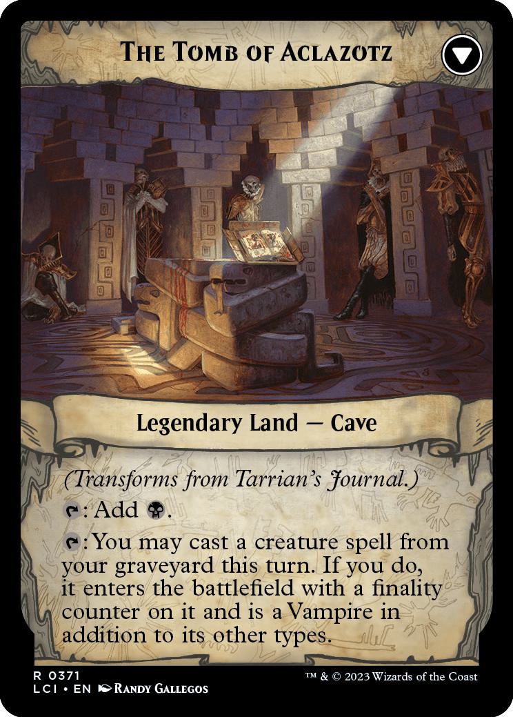 Tarrian's Journal // The Tomb of Aclazotz [371] [Extended Art] [The Lost Caverns of Ixalan] [Non-Foil]