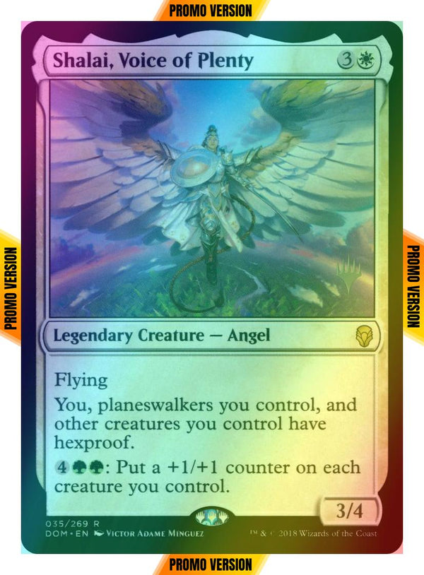 Shalai, Voice of Plenty [35p] [Promo Pack] [Dominaria Promos] [Foil]