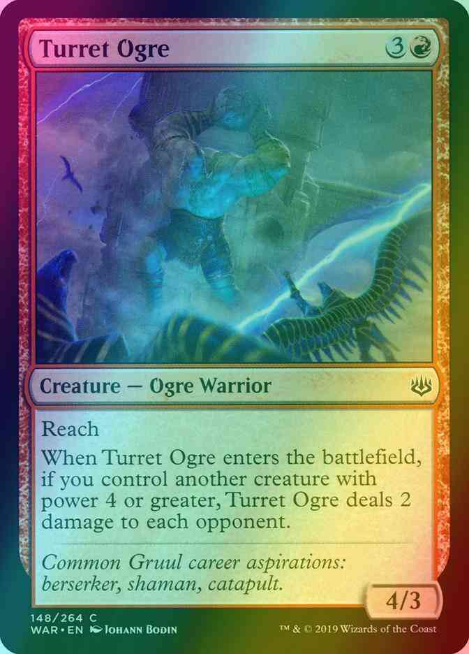 Turret Ogre [148] [War of the Spark] [Foil]