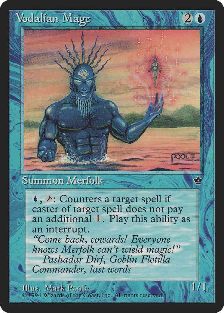 Vodalian Mage [Mark Poole] [30b] [Fallen Empires] [Non-Foil]