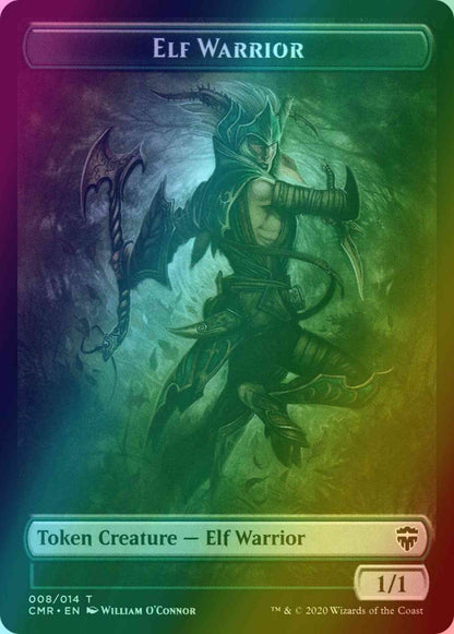 Elf Warrior Token (08) // Thrull Token (05) [Commander Legends Tokens] [Foil]