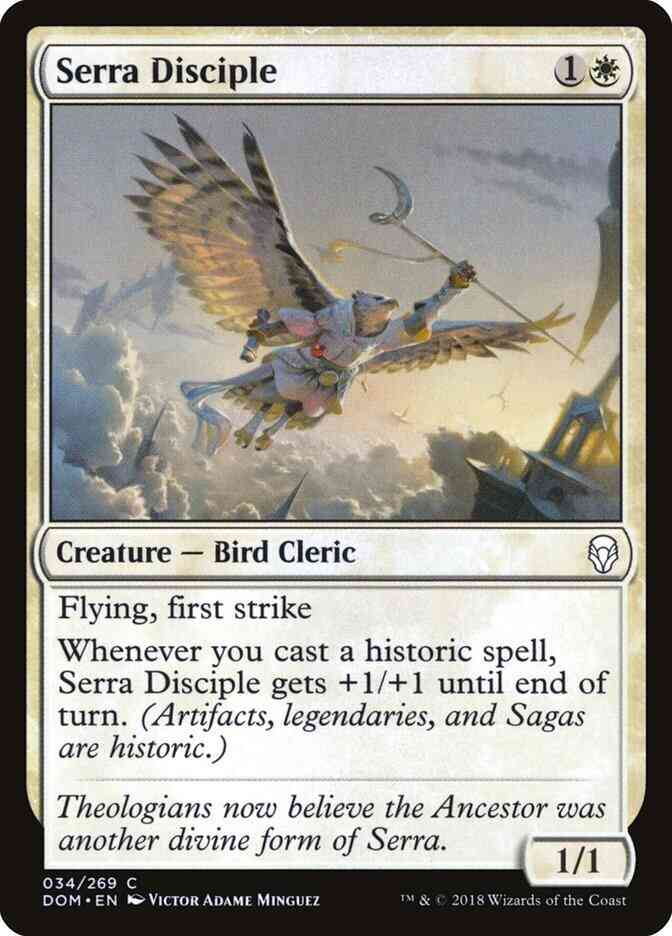 Serra Disciple [34] [Dominaria] [Non-Foil]