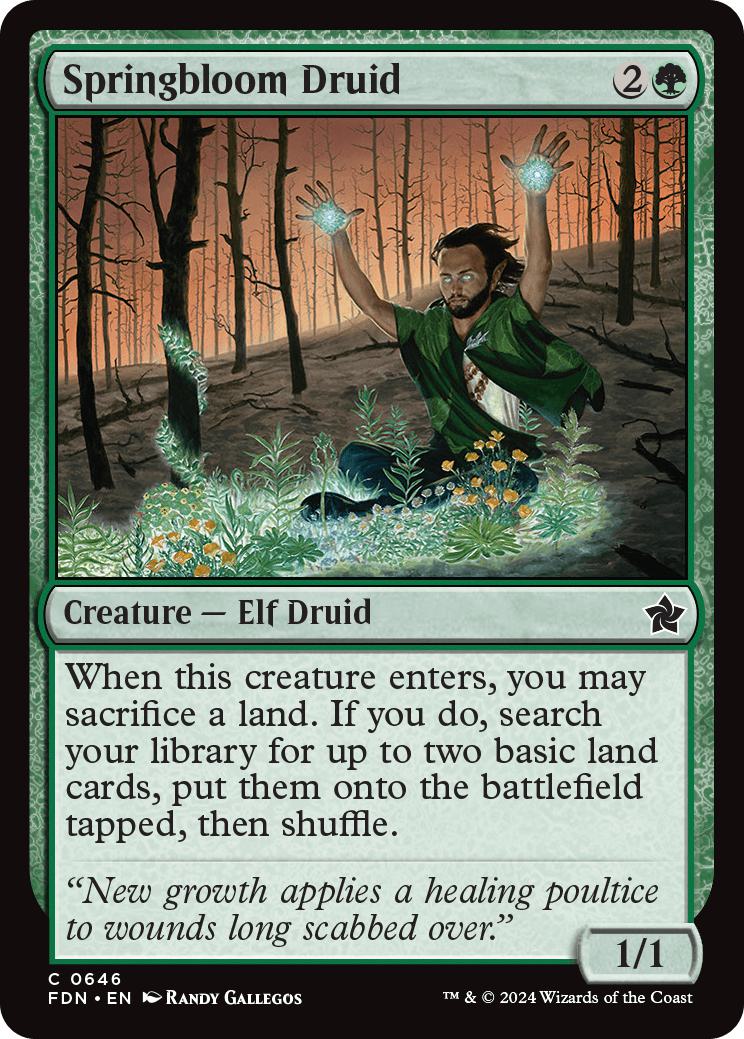 Springbloom Druid [646] [Foundations] [Non-Foil]