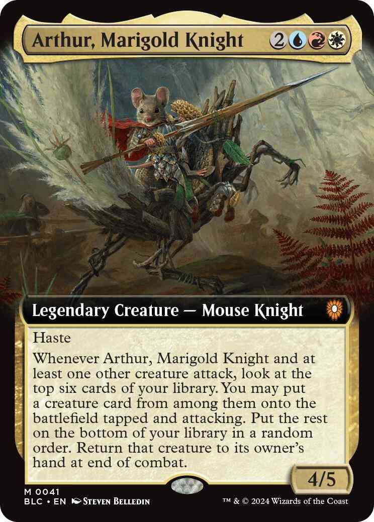 Arthur, Marigold Knight [41] [Extended Art] [Bloomburrow: Commander] [Non-Foil]