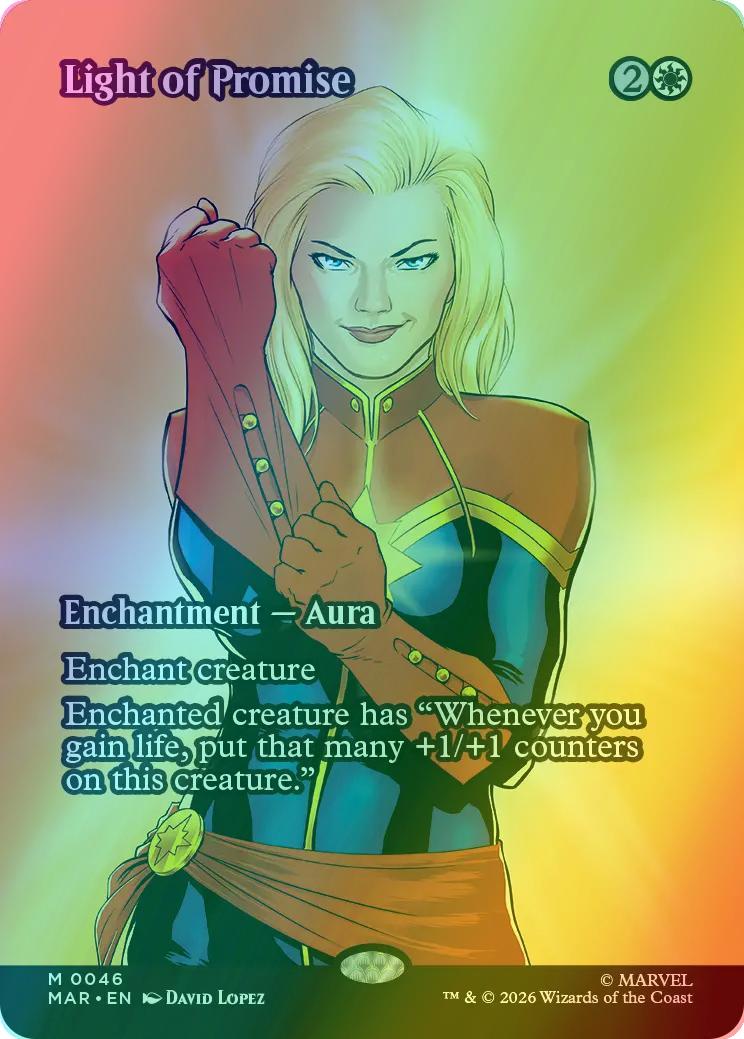 Light of Promise [46] [Borderless] [Source Material] [Marvel Universe] [Foil]