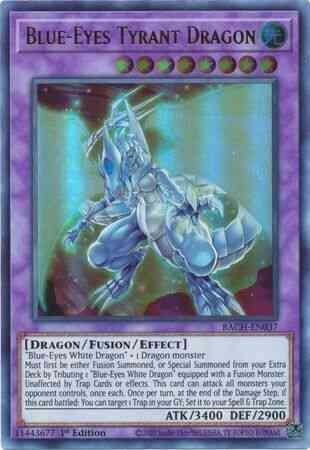 Blue-Eyes Tyrant Dragon - BACH-EN037 - Ultra Rare - 1st Edition