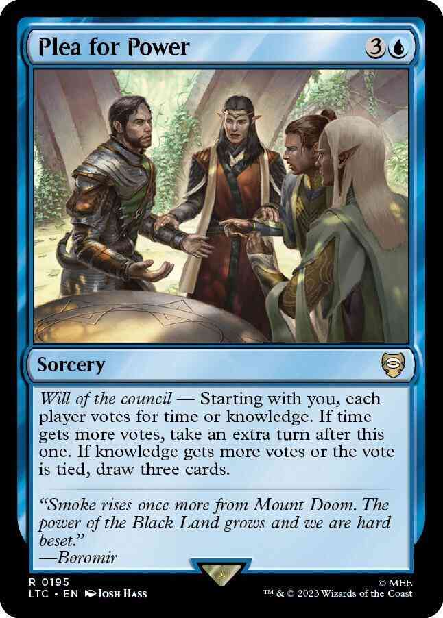 Plea for Power [195] [The Lord of the Rings: Tales of Middle-earth: Commander] [Non-Foil]