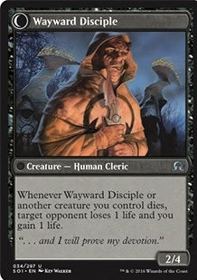 Pious Evangel // Wayward Disciple [34] [Shadows over Innistrad] [Non-Foil]