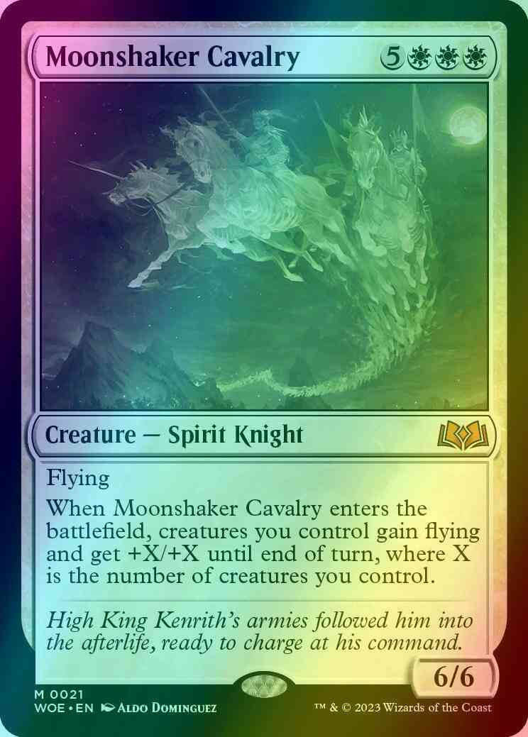 Moonshaker Cavalry [21] [Wilds of Eldraine] [Foil]