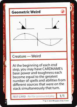 Geometric Weird - No Symbol [69] [Mystery Booster Playtest Cards 2021] [Non-Foil]