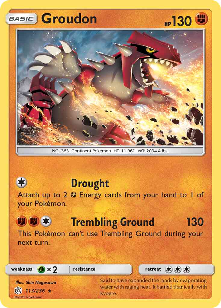Groudon - 113/236 - Rare [sm12-113] [Reverse Holo]