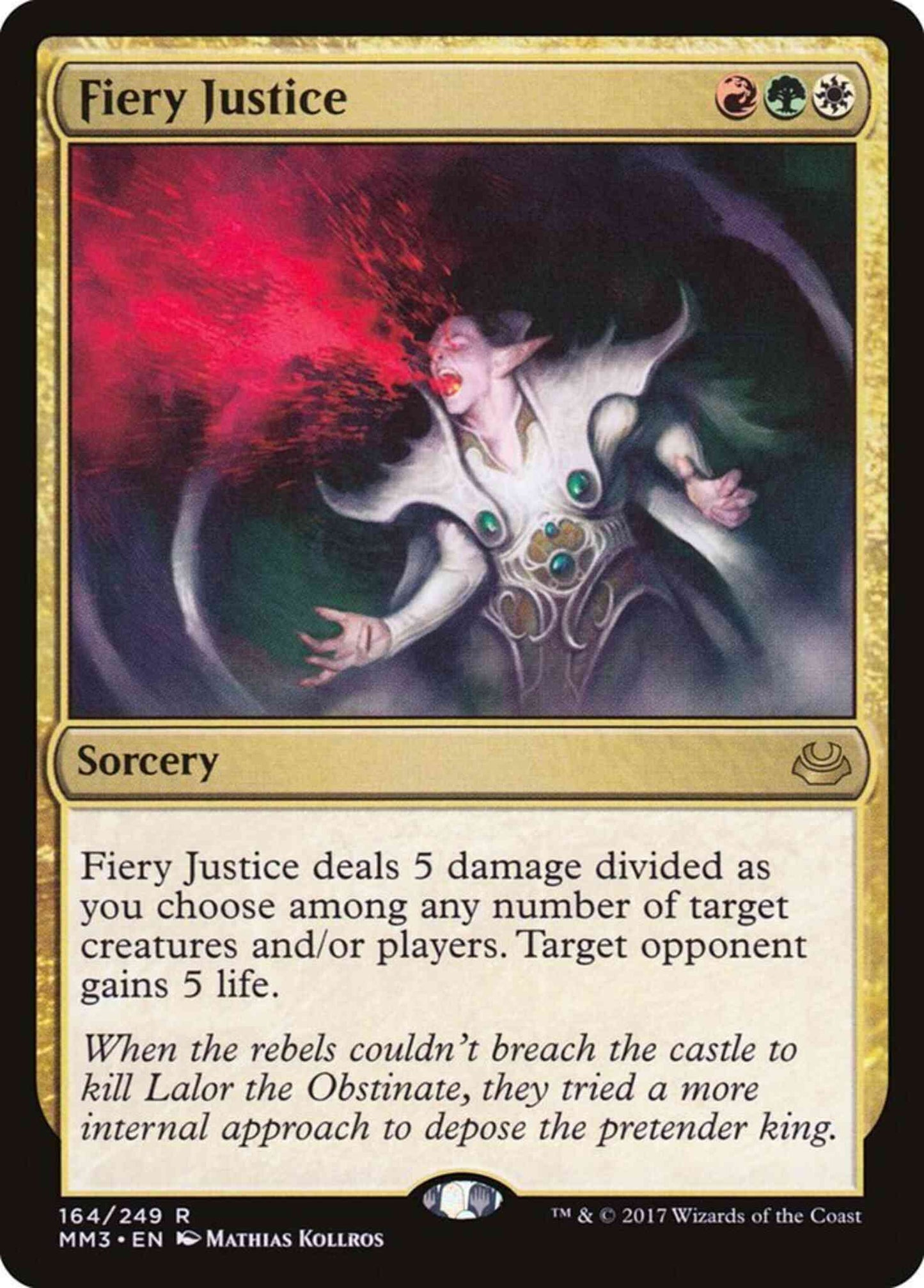 Fiery Justice [164] [Modern Masters 2017] [Non-Foil]
