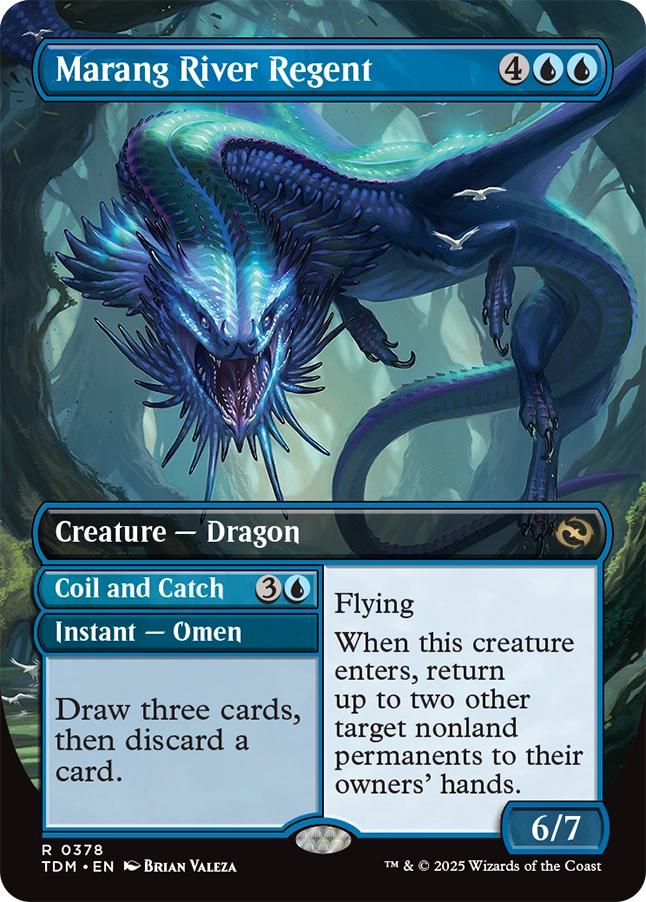 Marang River Regent // Coil and Catch // Marang River Regent // Coil and Catch [378] [Borderless] [Tarkir: Dragonstorm] [Non-Foil]