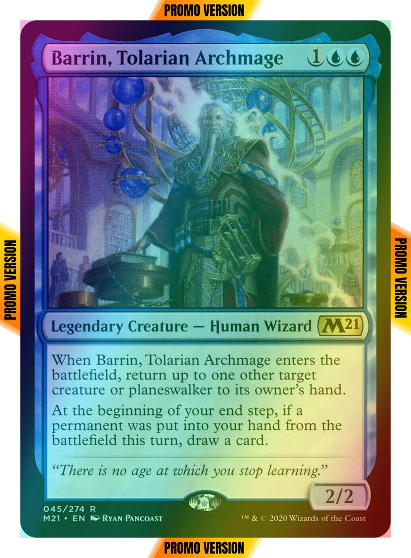 Barrin, Tolarian Archmage [Promo Pack] [45p] [Core Set 2021 Promos] [Foil]