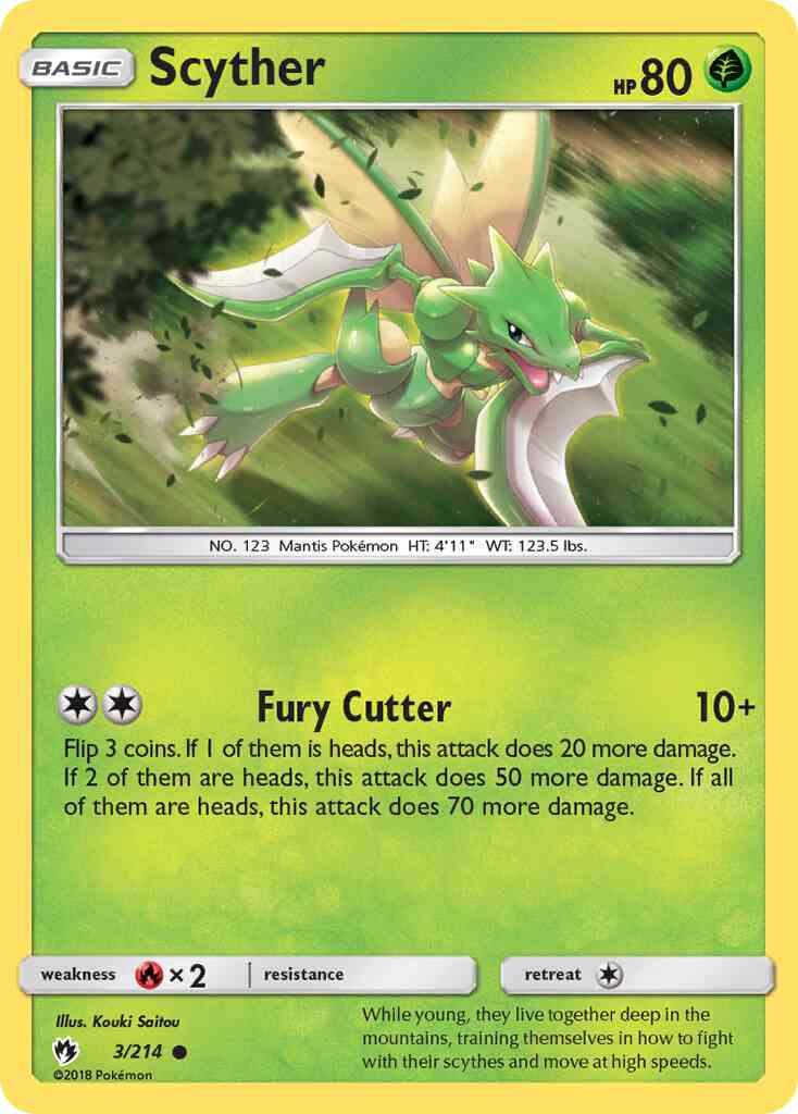 Scyther - 3/214 - Common [sm8-3] [Reverse Holo]