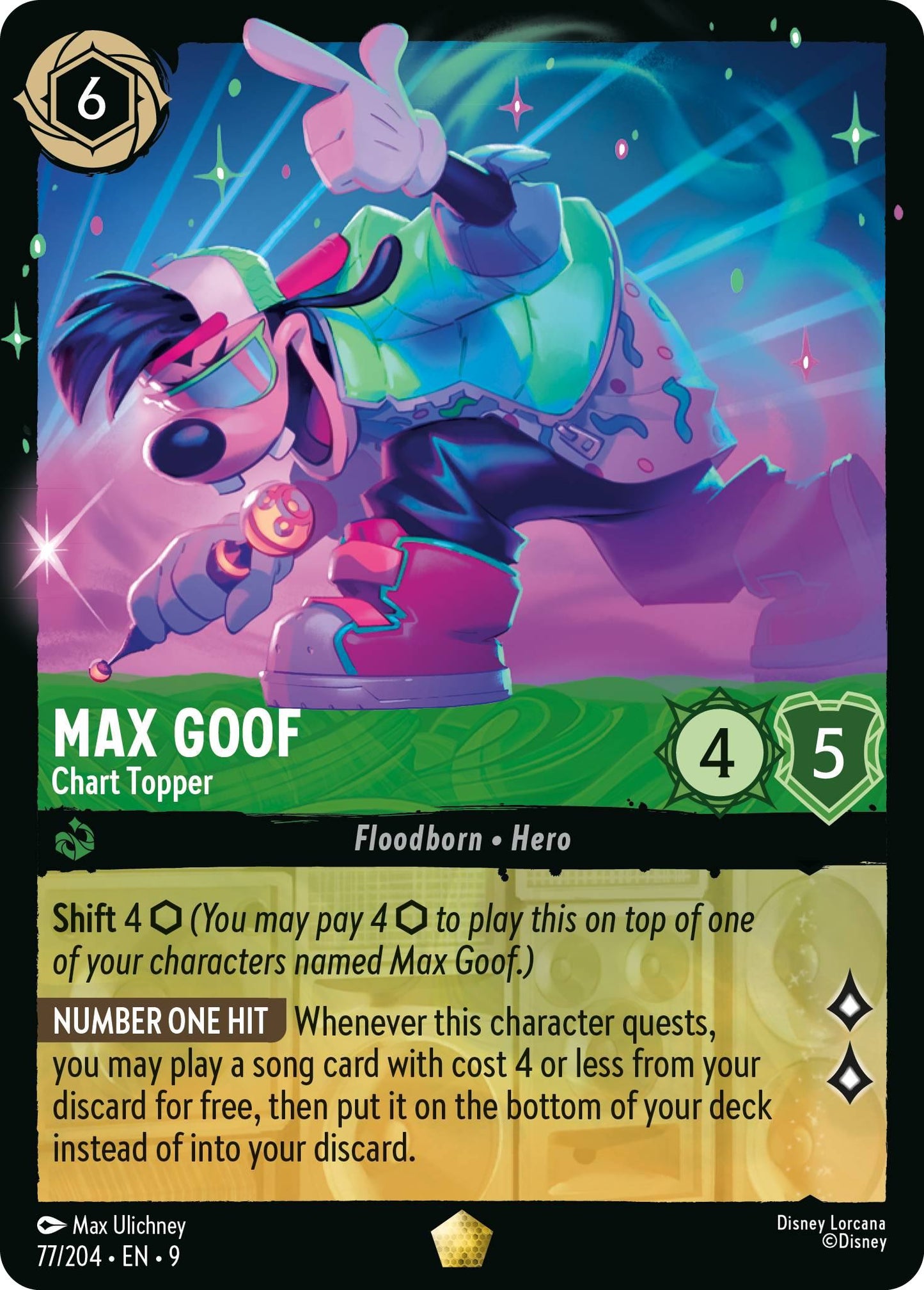 Max Goof - Chart Topper - 77/204 [Fabled] [Non-Foil]