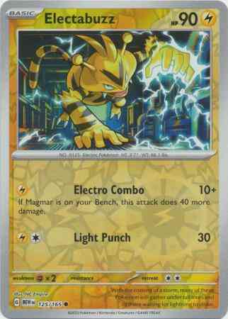 Electabuzz - 125/165 - Common [sv035-125] [Reverse Holo]