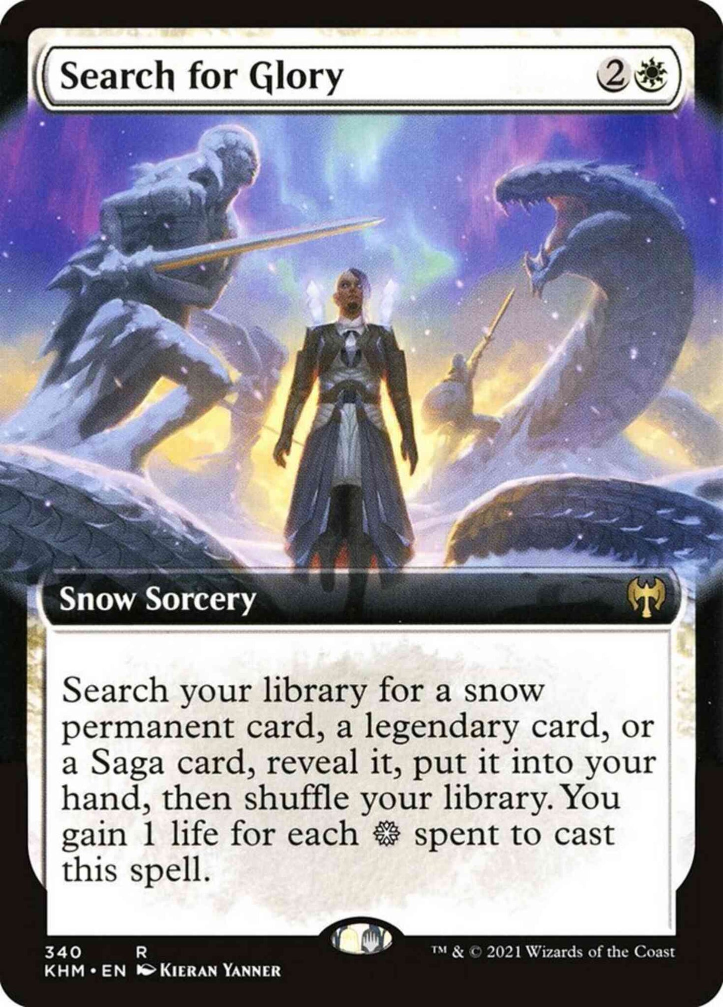 Search for Glory [340] [Extended Art] [Kaldheim] [Non-Foil]