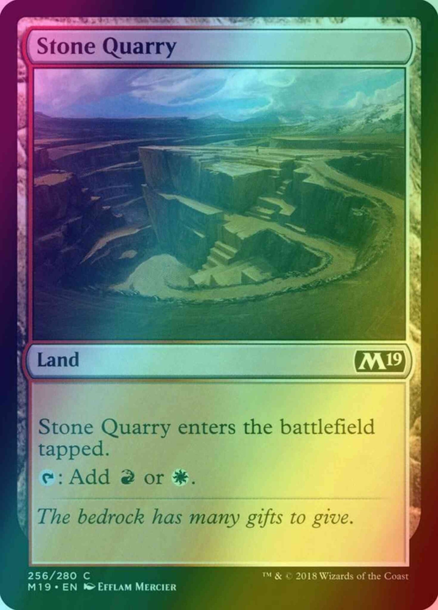Stone Quarry [256] [Core Set 2019] [Foil]