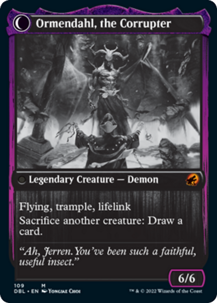 Jerren, Corrupted Bishop // Ormendahl, the Corrupter [109] [Innistrad: Double Feature] [Non-Foil]