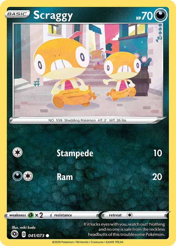 Scraggy - 041/073 - Common [swsh35-041] [Reverse Holo]