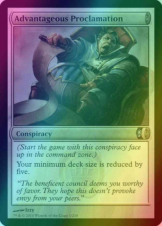 Advantageous Proclamation [1] [Conspiracy] [Foil]