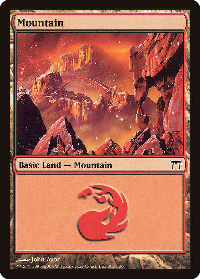 Mountain [302] [Champions of Kamigawa] [Non-Foil]