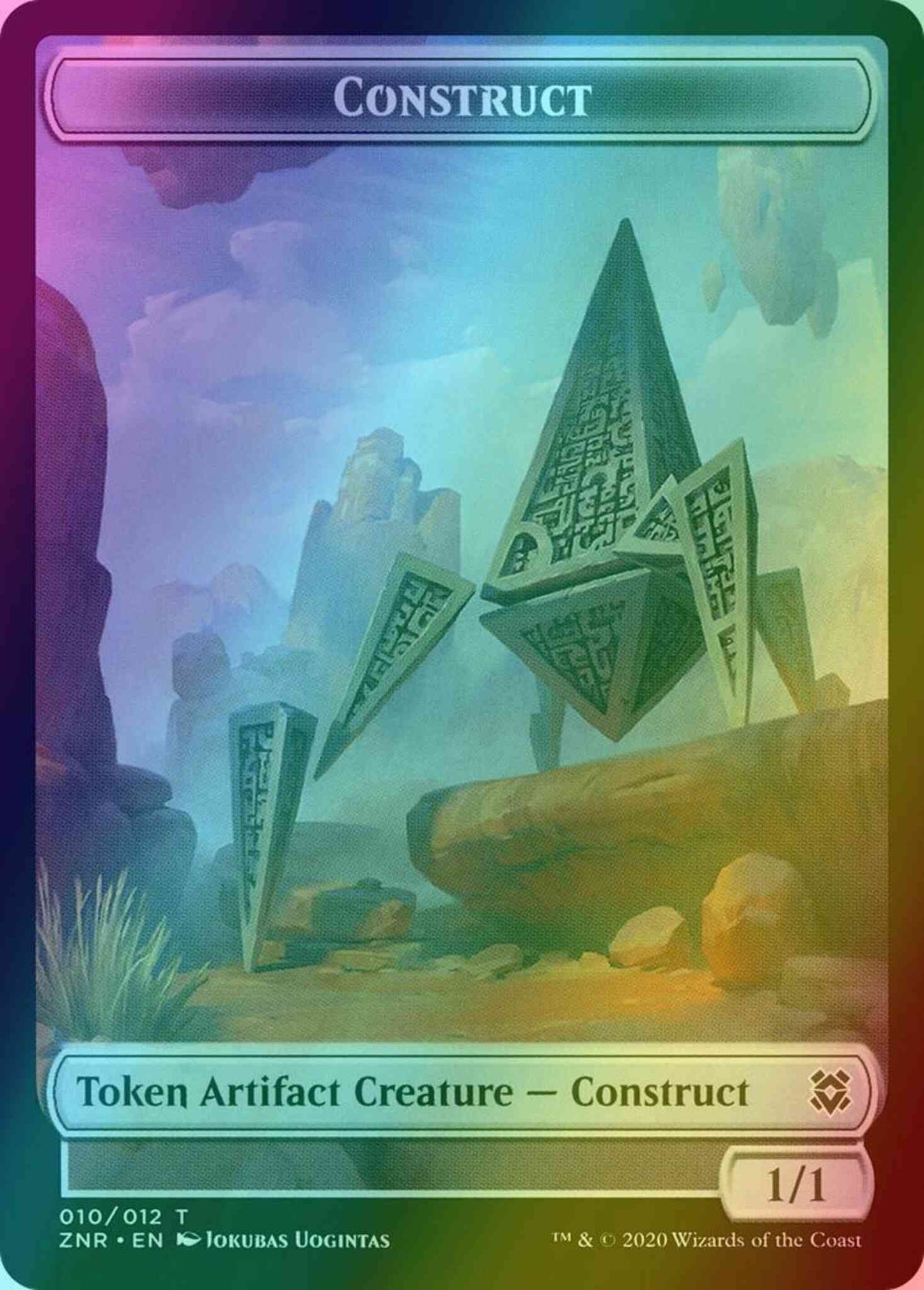 Construct Token (10) // Drake Token (05) [Zendikar Rising Tokens] [Foil]