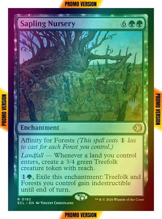 Sapling Nursery [192p] [Promo Pack] [Lorwyn Eclipsed: Promos] [Foil]