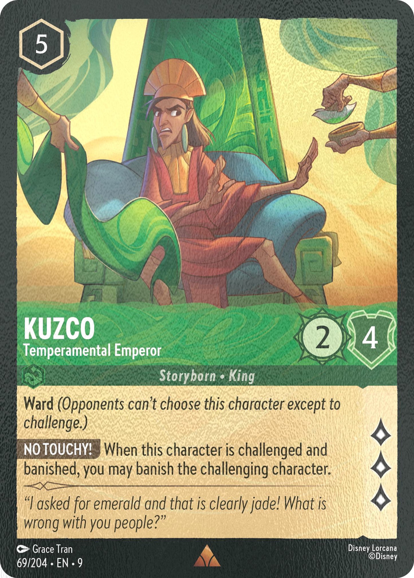 Kuzco - Temperamental Emperor - 69/204 [Fabled] [Cold Foil]