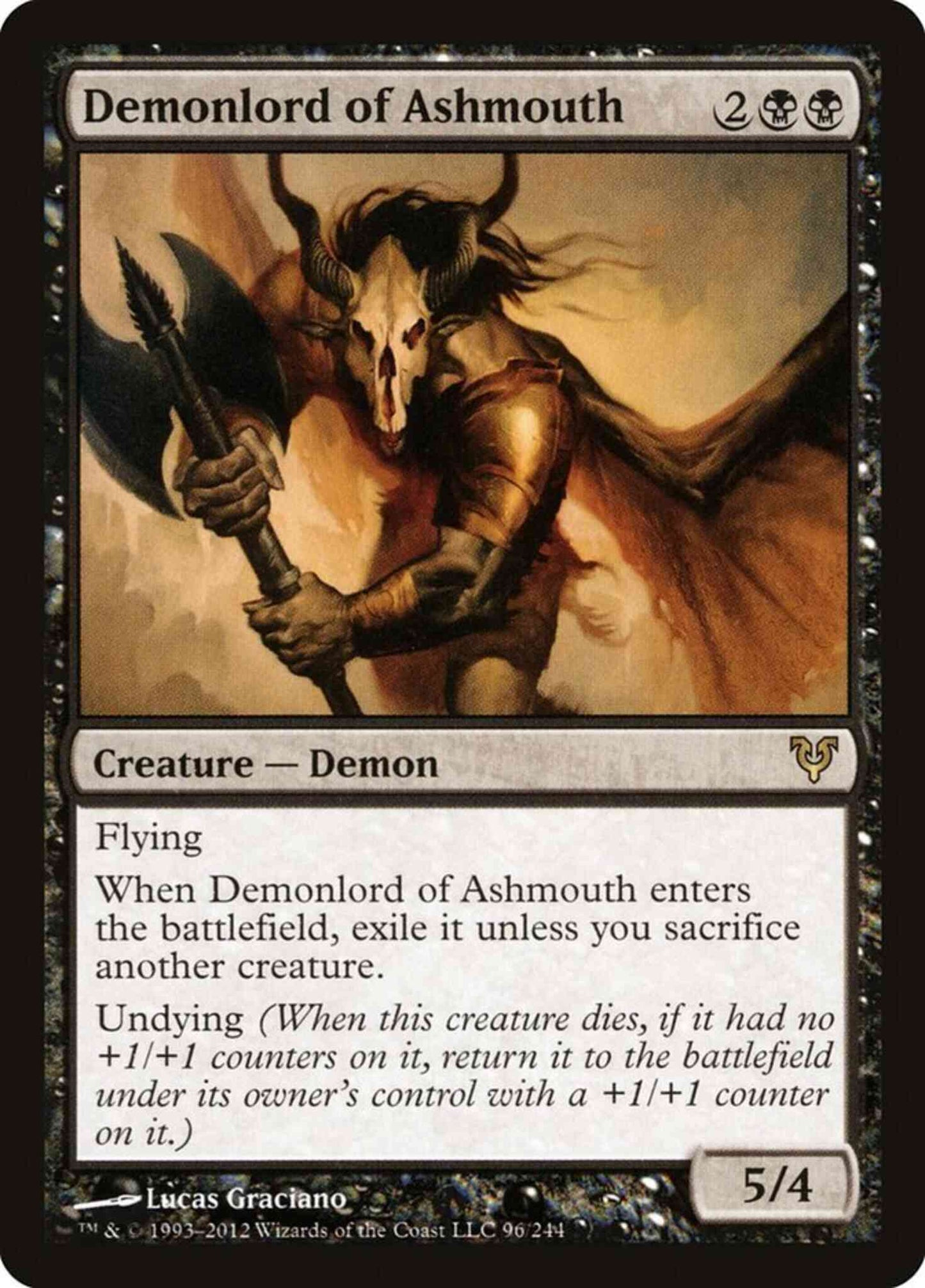 Demonlord of Ashmouth [96] [Avacyn Restored] [Non-Foil]