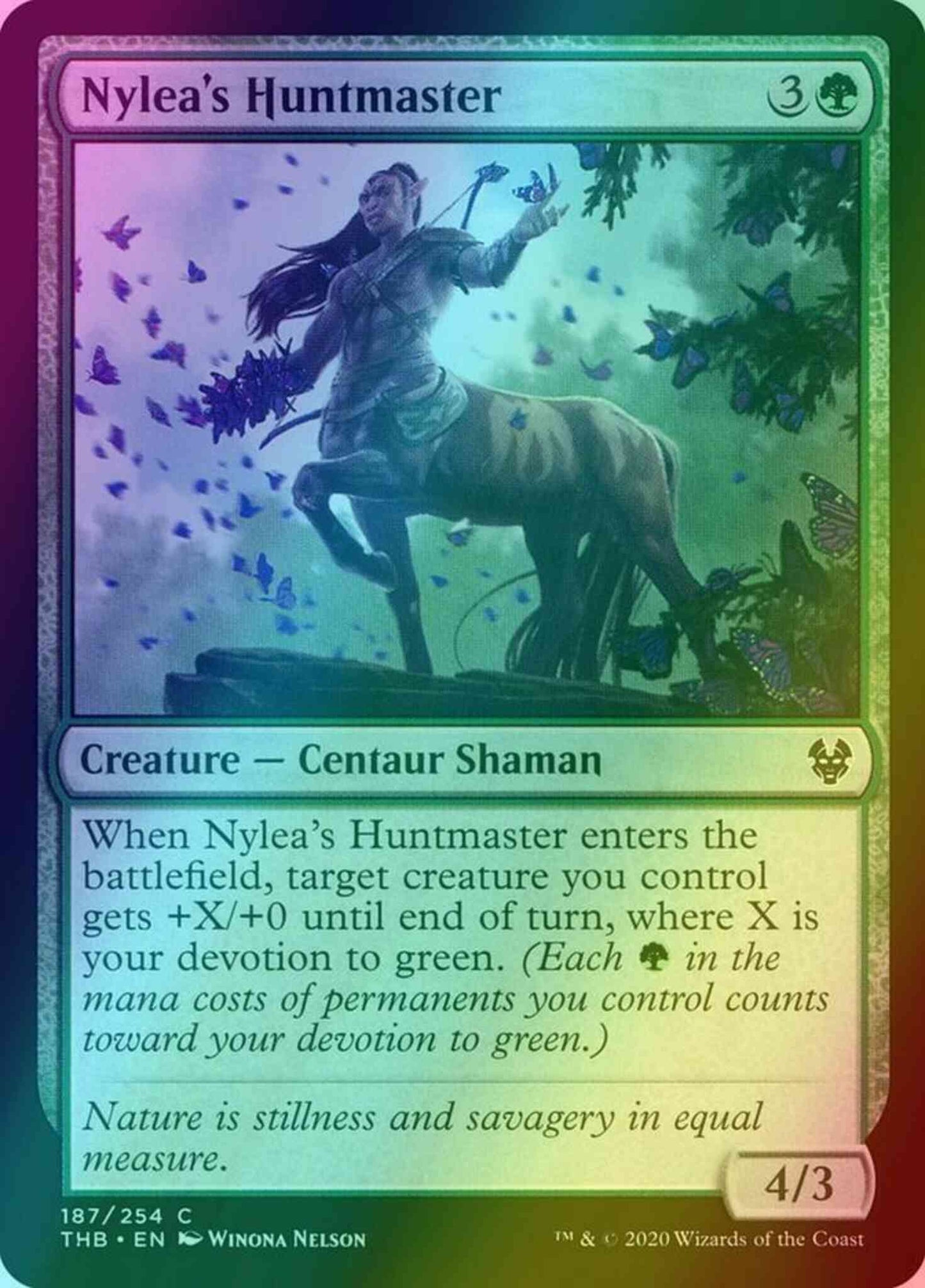 Nylea's Huntmaster [187] [Theros Beyond Death] [Foil]